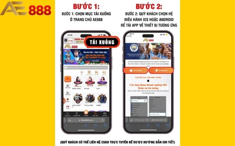 Tải app AE888 về điện thoại Android chỉ với vài bước