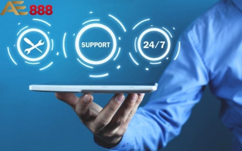 Đội ngũ hỗ trợ AE888 rất tận tâm và nhiệt tình