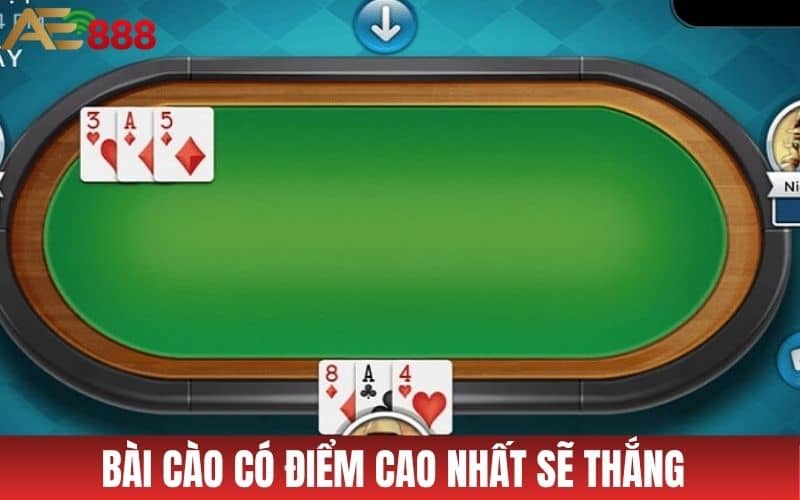 Người chơi bài cào online có điểm cao nhất sẽ thắng